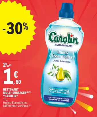 E.Leclerc NETTOYANT MULTI-SURFACES (2)(3) "CAROLIN❞ offre