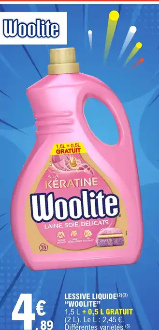 E.Leclerc LESSIVE LIQUIDE "WOOLITE" offre