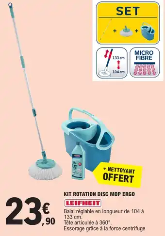 E.Leclerc KIT ROTATION DISC MOP ERGO offre