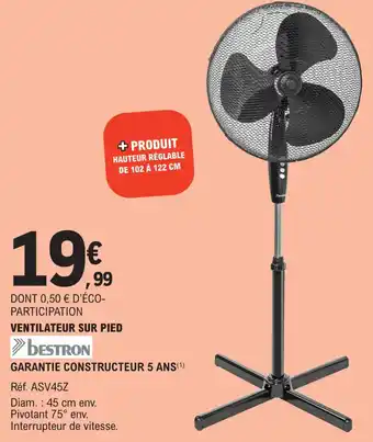 E.Leclerc VENTILATEUR SUR PIED offre