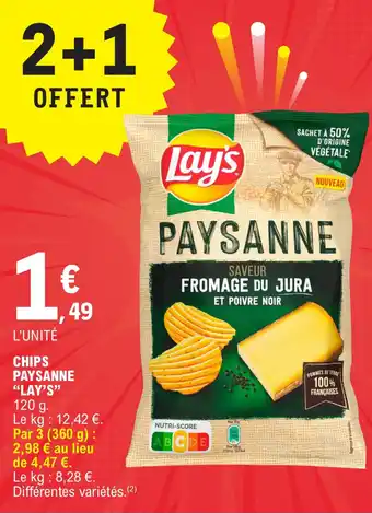 E.Leclerc CHIPS PAYSANNE "LAY'S" offre