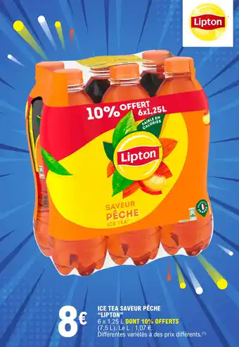E.Leclerc ICE TEA SAVEUR PÊCHE "LIPTON" offre