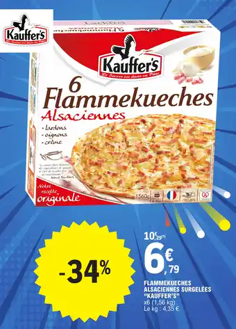 E.Leclerc FLAMMEKUECHES ALSACIENNES SURGELÉES "KAUFFER'S" offre