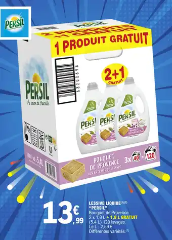 E.Leclerc LESSIVE LIQUIDE(1)(2) "PERSIL" offre