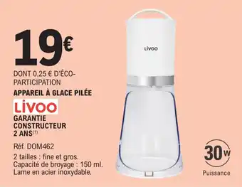 E.Leclerc APPAREIL À GLACE PILÉE offre