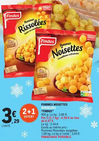 E.Leclerc POMMES NOISETTES SURGELÉES "FINDUS" offre