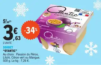 E.Leclerc SORBET "OTANTIC" offre