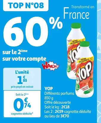 Auchan Supermarché YOP YOP offre
