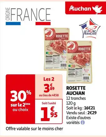 Auchan Supermarché AUCHAN ROSETTE offre