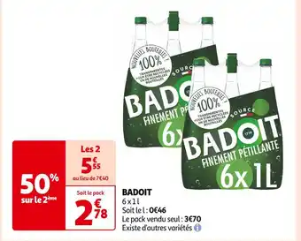 Auchan Supermarché BADOIT BADOIT offre