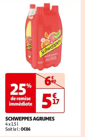 Auchan Supermarché SCHWEPPES SCHWEPPES AGRUMES offre