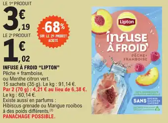 E.Leclerc INFUSE À FROID "LIPTON" offre