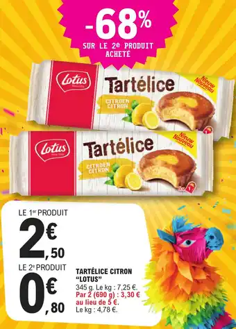 E.Leclerc TARTÉLICE CITRON "LOTUS" offre