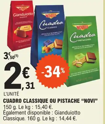 E.Leclerc CUADRO CLASSIQUE OU PISTACHE "NOVI” offre