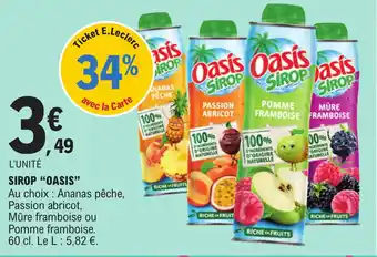 E.Leclerc SIROP "OASIS" offre