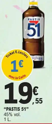 E.Leclerc "PASTIS 51" offre