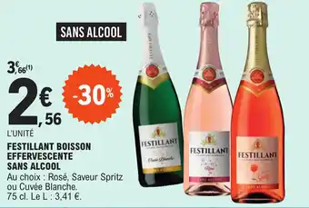 E.Leclerc FESTILLANT BOISSON EFFERVESCENTE SANS ALCOOL offre