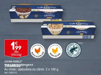 ALDI CUCINA NOBILE TIRAMISU offre