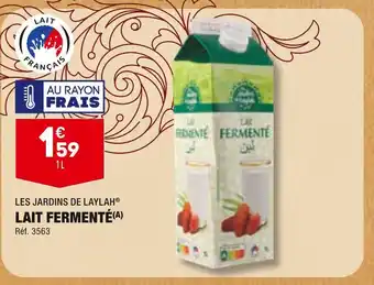 ALDI LES JARDINS DE LAYLAH LAIT FERMENTÉ offre