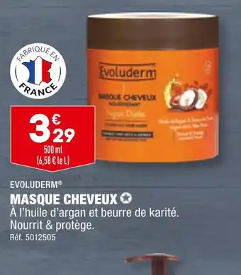 ALDI EVOLUDERM MASQUE CHEVEUX offre