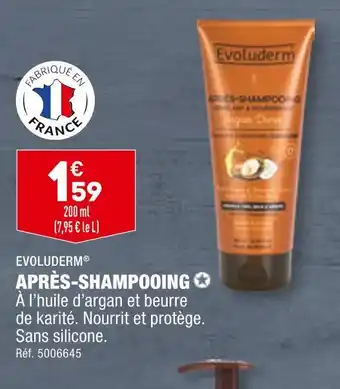 ALDI EVOLUDERM APRÈS-SHAMPOOING offre