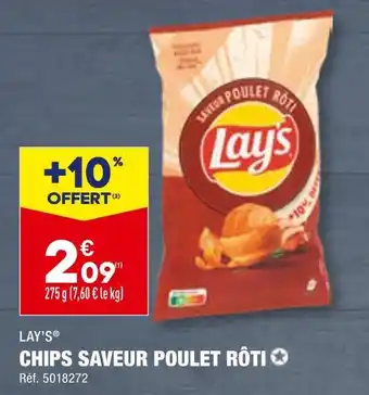 ALDI LAY'S CHIPS SAVEUR POULET RÔTI offre