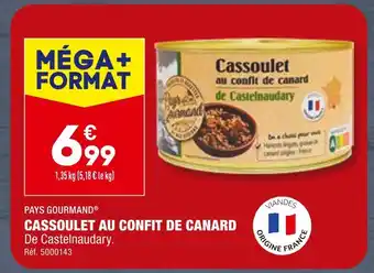 ALDI PAYS GOURMAND CASSOULET AU CONFIT DE CANARD offre