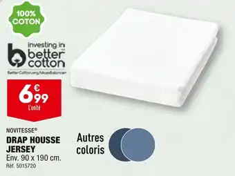 ALDI NOVITESSE DRAP HOUSSE JERSEY offre