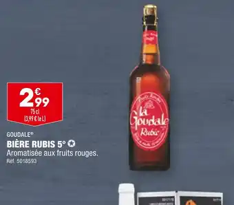 ALDI GOUDALE BIÈRE RUBIS 5° offre