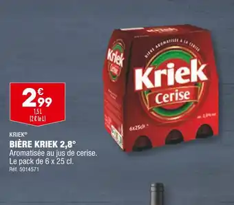 ALDI KRIEK BIÈRE 2,8° offre