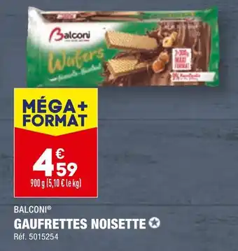 ALDI BALCONI GAUFRETTES NOISETTE offre