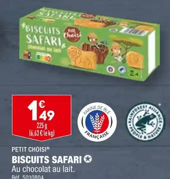 ALDI PETIT CHOISI BISCUITS SAFARI offre