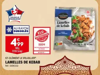 ALDI ST-CLÉMENT LE VOLAILLER LAMELLES DE KEBAB offre