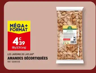 ALDI LES JARDINS DE LAYLAH AMANDES DÉCORTIQUÉES offre