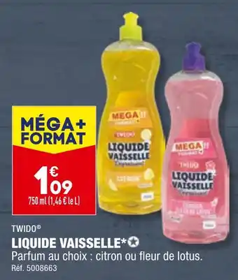 ALDI TWIDO LIQUIDE VAISSELLE offre