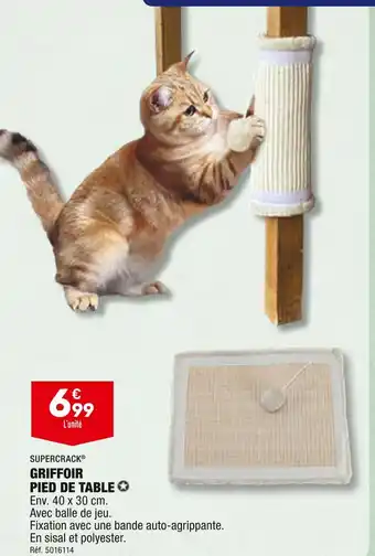 ALDI SUPERCRACK GRIFFOIR PIED DE TABLE offre