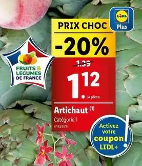 Lidl Artichaut offre