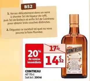 Auchan Cointreau - 40° 70 cl offre