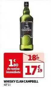 Auchan Clan campbell - whisky offre