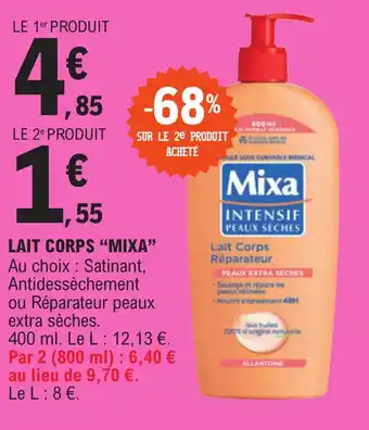 E.Leclerc LAIT CORPS "MIXA" offre