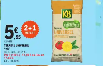E.Leclerc TERREAU UNIVERSEL "KB" offre