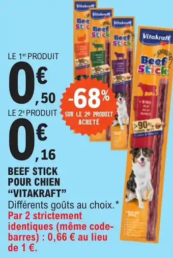 E.Leclerc BEEF STICK POUR CHIEN "VITAKRAFT" offre