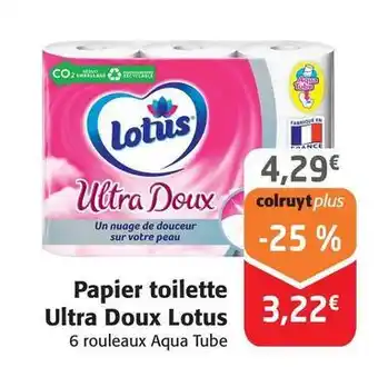 Colruyt Lotus - papier toilette ultra doux offre