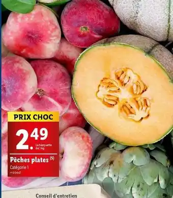Lidl Pêches plates offre
