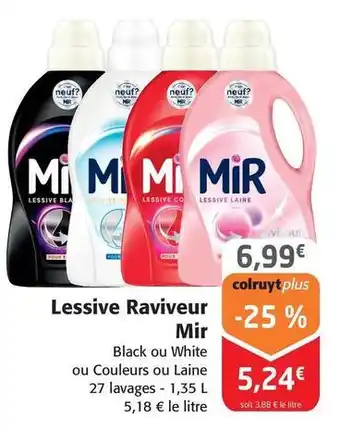 Colruyt Mir - lessive raviveur offre