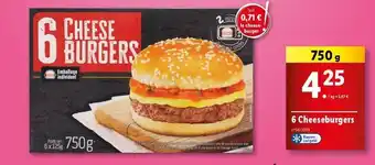 Lidl 6 cheeseburgers offre