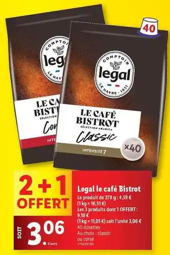 Lidl Legal - le café bistrot offre