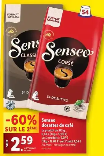 Lidl Senseo - dosettes de café offre