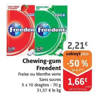 Colruyt Freedent - chewing-gum offre