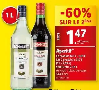 Lidl Romanetti - apéritif offre